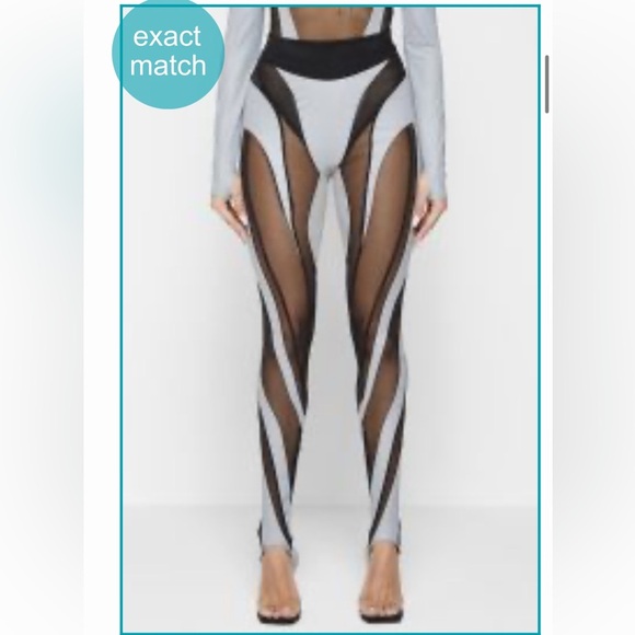 Maniere De Voir Reflective Leggings Size 4 - Picture 5 of 16